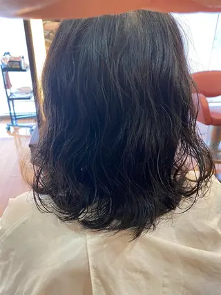ミディアム パーマ 韓国好き🇰🇷 美容師MIKUのヘアスタイル