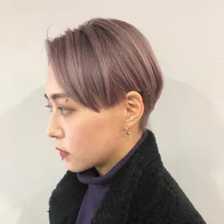 ショート カラー 低ダメージパーマ ケアパーマ/武田明大のヘアスタイル