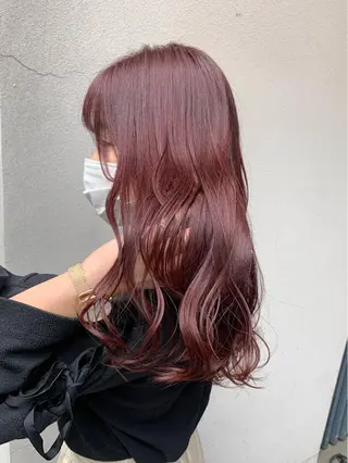 セミロング カラー 矢野 晃平のヘアスタイル