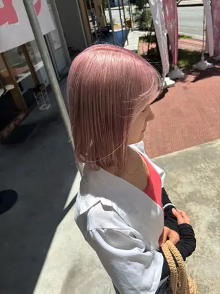ミディアム カラー 鮫島海斗☆レイヤー☆ ハイトーンのヘアスタイル