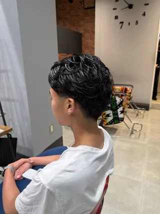 パーマ メンズ 山口 幸作のヘアスタイル