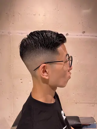 ショート メンズ 💈フェード× パーマ🔥松下💈のヘアスタイル