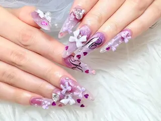 ロング カラー Bling Salonのネイルデザイン