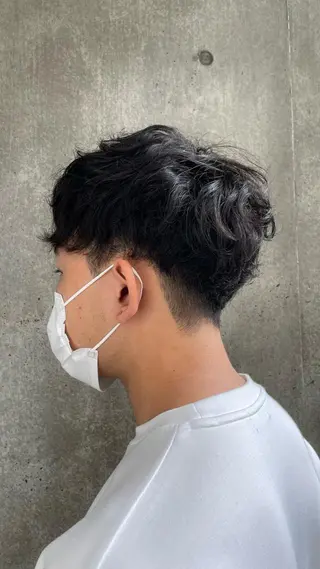 パーマ メンズ もりたみかこ 美容師お休み中のヘアスタイル