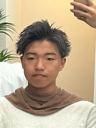 ショート メンズ 釜谷 健二郎のヘアスタイル