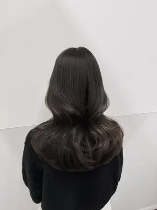 セミロング カラー ヘアアレンジ 💖韓国ヘアの匠 💖TAKUMI💖のヘアスタイル