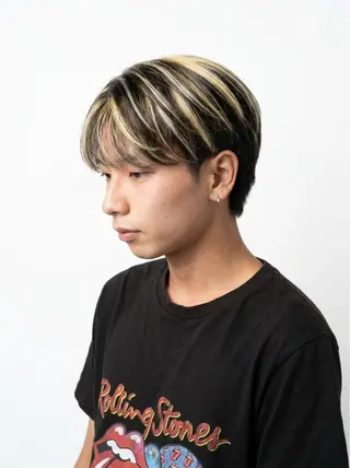 カラー メンズ 心斎橋メンズサロン リベルテグリットのヘアスタイル