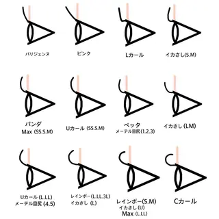 マツエク・マツパ SSINSTUDIO KAMACHIのマツエク・マツパデザイン