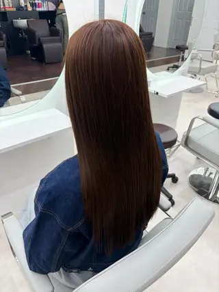 ロング カラー 庄司 茉唯のヘアスタイル