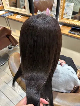 ロング カラー 古屋 澪 艶髪✨縮毛矯正のヘアスタイル