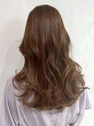 セミロング ヘアアレンジ パーマ カラー ITbyALBUM 中野店のヘアスタイル