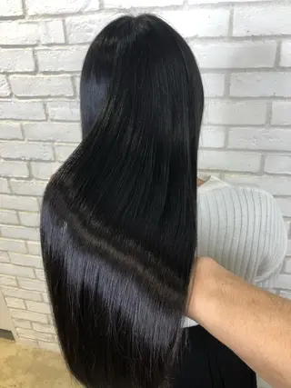 ロング カラー パーマ ヘアアレンジ メンズ キッズ ネイル マツエク・マツパ 新宿/髪質改善/ 美髪矯正✨浅江通友のヘアスタイル