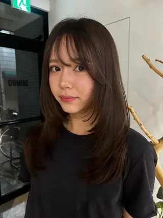 ミディアム 🎀抜け感ナチュラル 🎵asuna🪽のヘアスタイル