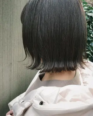 ショート カラー パーマ ヘアアレンジ 松田 亮葉のヘアスタイル