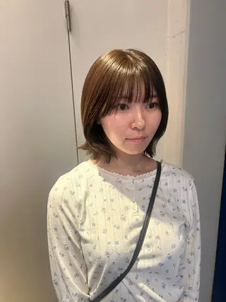 ミディアム カラー ナチュラル大人っぽい スタイル MAORIのヘアスタイル