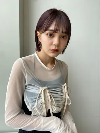 ショート カラー モデル募集/ あやね☁໒꒱·ﾟのヘアスタイル