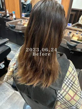 カラー 深野 茜のヘアスタイル