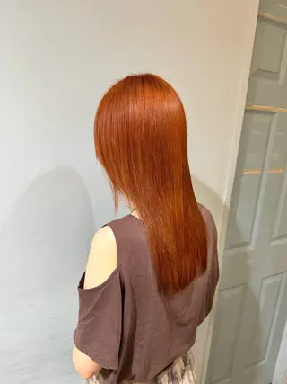 セミロング カラー 【韓国艶カラー🎀】 添田 菜摘のヘアスタイル