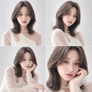 ミディアム カラー 🦋韓国風レイヤー/ 艶髪矯正🦋凛太郎のヘアスタイル