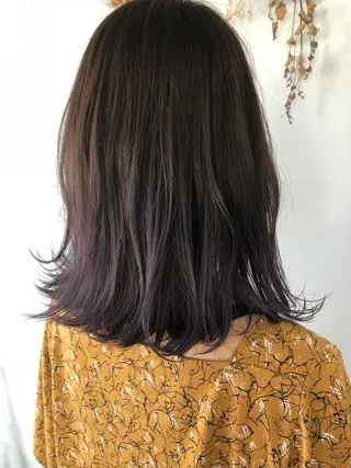 ミディアム カラー 松浦 圭希のヘアスタイル