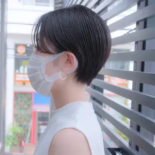 ショート カラー 【表参道】ショート/ ボブ/くせ毛カットのヘアスタイル