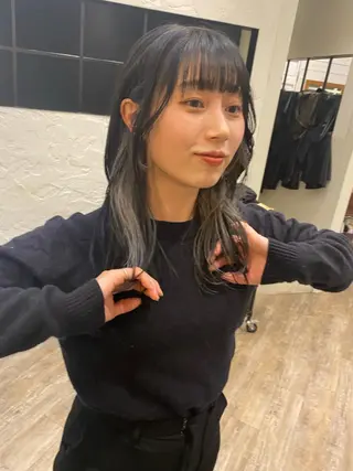 ロング カラー フレンチボブパーマ Yuukiのヘアスタイル