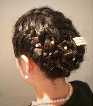 ミディアム ヘアアレンジ MeL 横浜/ ＭＩＨＯのヘアスタイル