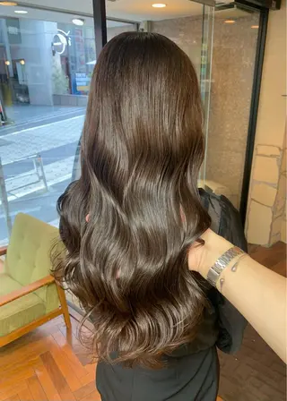 ロング カラー 矢野 晃平のヘアスタイル