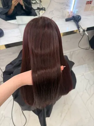 ロング コハナ🩰🤍／韓国 透明感color🍒のヘアスタイル