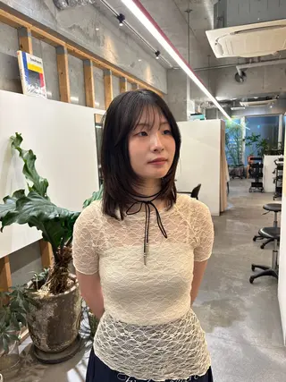 ミディアム ラフで可愛いヘア 🐈‍⬛Rukaのヘアスタイル