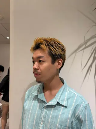 ショート メンズ 透明感カラー 渋谷美容師みひろのヘアスタイル