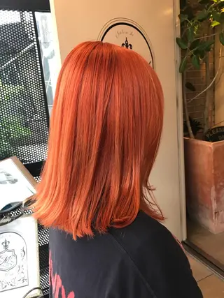 ミディアム カラー パーマ ヘアアレンジ メンズ キッズ ネイル マツエク・マツパ サロンドミルク 渋谷高比良のヘアスタイル