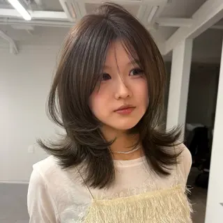 ミディアム カラー ひな︎/ 柔color🌷のヘアスタイル
