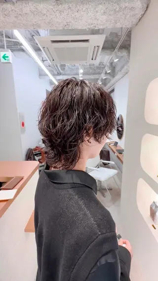 ミディアム パーマ 艶髪/髪質改善 塩屋公一朗のヘアスタイル