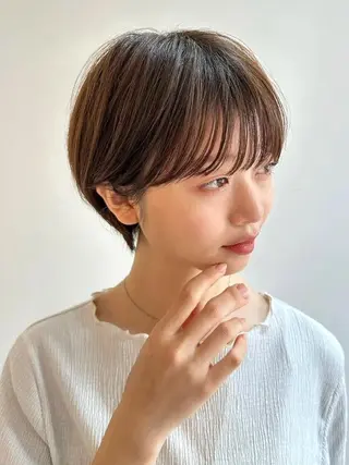 ショート カラー パーマ kazuki【顔周り ×レイヤーカット】のヘアスタイル