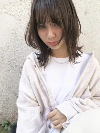 ミディアム 一ノ瀬 暁のヘアスタイル