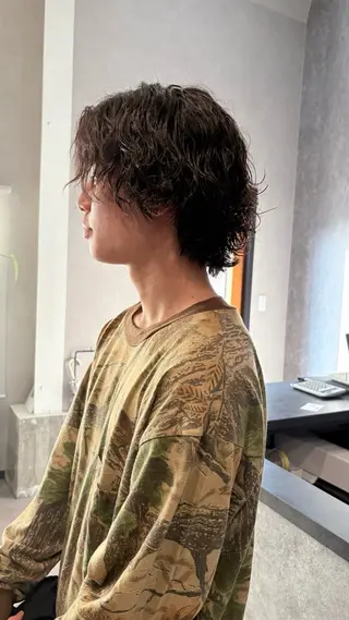 パーマ メンズ パーマスタイル特化◎ 永戸圭汰のヘアスタイル