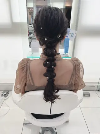 ロング ヘアアレンジ アレンジ&ショート 💙YUKINOのヘアスタイル