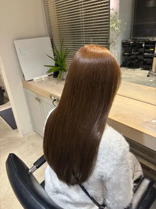 ロング パーマ SHEA /縮毛矯正 イソダハルカのヘアスタイル