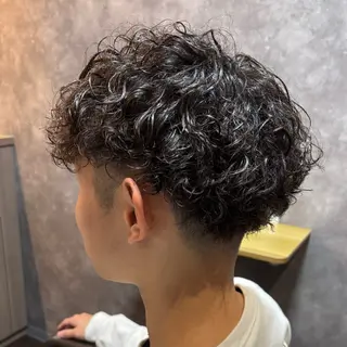 ショート パーマ メンズ 松尾 叶恋のヘアスタイル