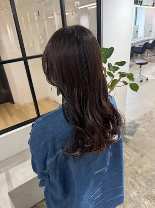 セミロング カラー 髪質改善/艶カラー /梅田/菅野🌟のヘアスタイル