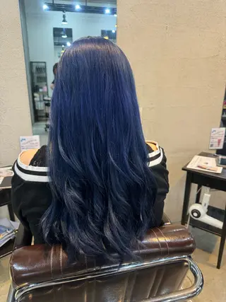 ロング カラー 髪質改善カラー透明感 ダブルカラー幕田のヘアスタイル