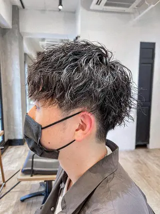 ショート パーマ メンズ メンズ特化 TAKE高崎のヘアスタイル