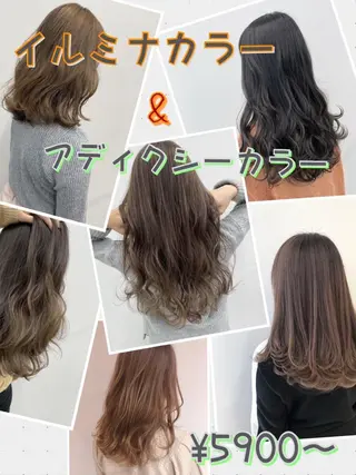 ロング カラー ヘアアレンジ 【公式】amble luxe池袋東口🩷のヘアスタイル