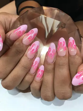 ロング ネイル glow_ nailのネイルデザイン