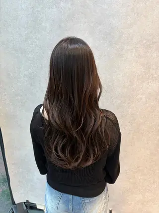 ロング カラー 髪質改善縮毛矯正/ 透明感カラー 石崎のヘアスタイル