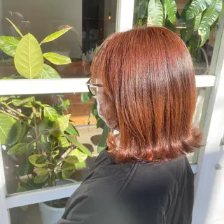 ミディアム カラー ヘアアレンジ 鴫原 亜弥のヘアスタイル