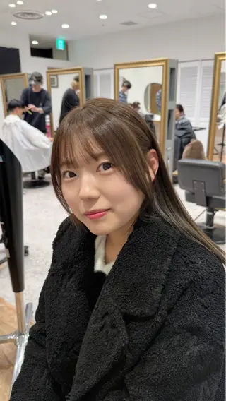 セミロング カラー 💎寒色特化💎 透明感カラーみきのヘアスタイル