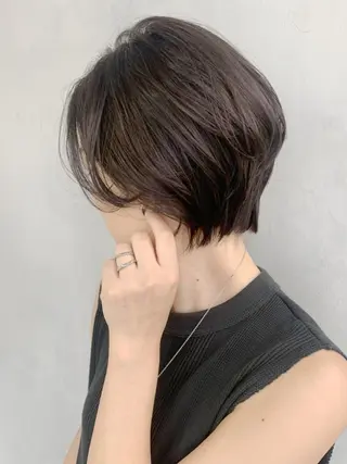 ショート カラー パーマ ヘアアレンジ ITbyALBUM 中野店のヘアスタイル