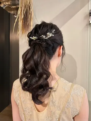 ロング ヘアアレンジ 🌼花屋併設🌼 木下奈々望のヘアスタイル